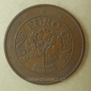 Rakousko - 5 Cent 2008