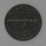 Rakousko - 5 groschen 1961
