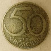 Rakousko - 50 groschen 1962
