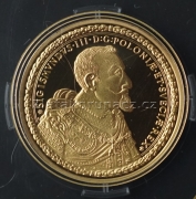 Replika zlatého 100 dukátu z roku 1621