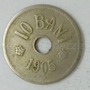Rumunsko - 10 bani 1905