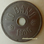 Rumunsko - 10 bani 1906 J