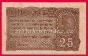 Rumunsko - 25 bani 1917