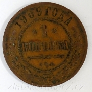 Rusko - 1 kopějka 1909
