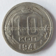 Rusko - 10 kopějka 1941