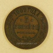 Rusko - 3 kopějka 1909 - S.P.B.