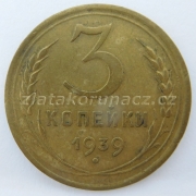 Rusko - 3 kopějka 1939
