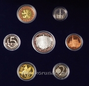 Sada mincí -  2013 -  20.let ČNB Proof-dřevo