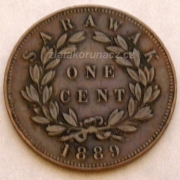 Sarawak - 1 cent 1889