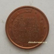 Španělsko - 1 Cent 1999