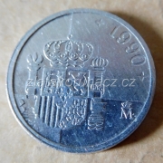 Španělsko - 1 peseta 1990