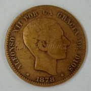 Španělsko - 10 centimos 1878 OM