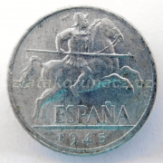 Španělsko - 10 centimos 1945