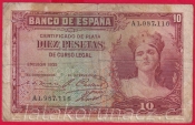 Španělsko - 10 Pesetas 1935