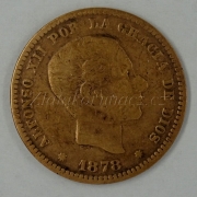 Španělsko - 5 centimos 1878 OM