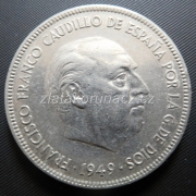 Španělsko - 5 pesetas 1949 (50)