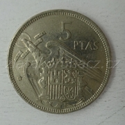 Španělsko - 5 pesetas 1957 (58)