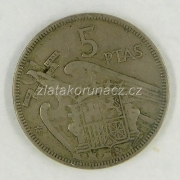 Španělsko - 5 pesetas 1957 (59)