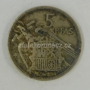 Španělsko - 5 pesetas 1957 (63)