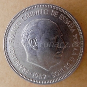 Španělsko - 5 pesetas 1957 (67)