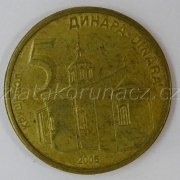 Srbsko - 5 dinara 2005