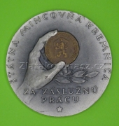 Štátna mincovňa Kremnica - za záslužnú prácu -stříbrná