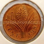 Svazijsko - 1 cent 1986