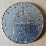 Švédsko - 1 krone 1977 U