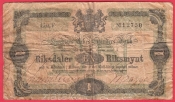 Švédsko - 1 Riksdaler 1865-69