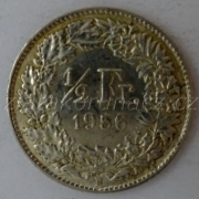Švýcarsko - 1/2 frank 1956 B