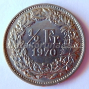 Švýcarsko - 1/2 frank 1970