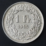 Švýcarsko - 1 frank 1945 B