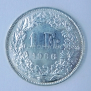Švýcarsko - 1 frank 1966 B 