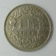 Švýcarsko - 1 frank 1969 B