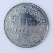 Švýcarsko - 1 frank 1987 B