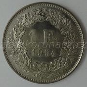 Švýcarsko - 1 frank 1994 B