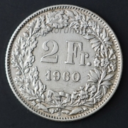 Švýcarsko - 2 frank 1960 B