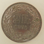 Švýcarsko - 2 frank 1974