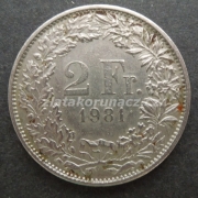 Švýcarsko - 2 frank 1981