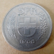 Švýcarsko - 5 frank 1968 B