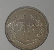 Taiwan - 10 yuan 1989