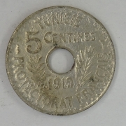Tunis - 5 centimes 1919