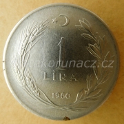Turecko - 1 lira 1960