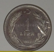 Turecko - 1 lira 1973