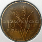 Turecko - 10 kurus 1967