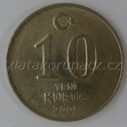 Turecko - 10 kurus 2005