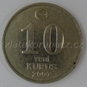 Turecko - 10 kurus 2007