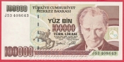 Turecko - 100.00 Lirasi 1970