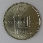 Turecko - 100 bin lira 2001