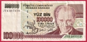 Turecko - 100000 Lirasi 1970